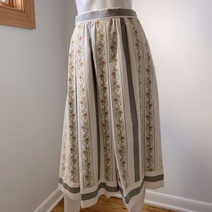 VINTAGE 80’s GEIGER Floral Cotton Skirt